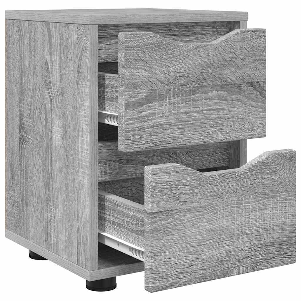 Comodini con cassetto 2 pcs Grigio Sonoma 30,5 x 30 x 43 cm | homemem39