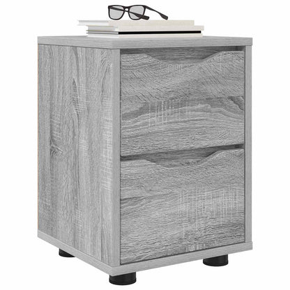 Comodini 2 pz Grigio Sonoma 30,5 x 30 x 43 cm