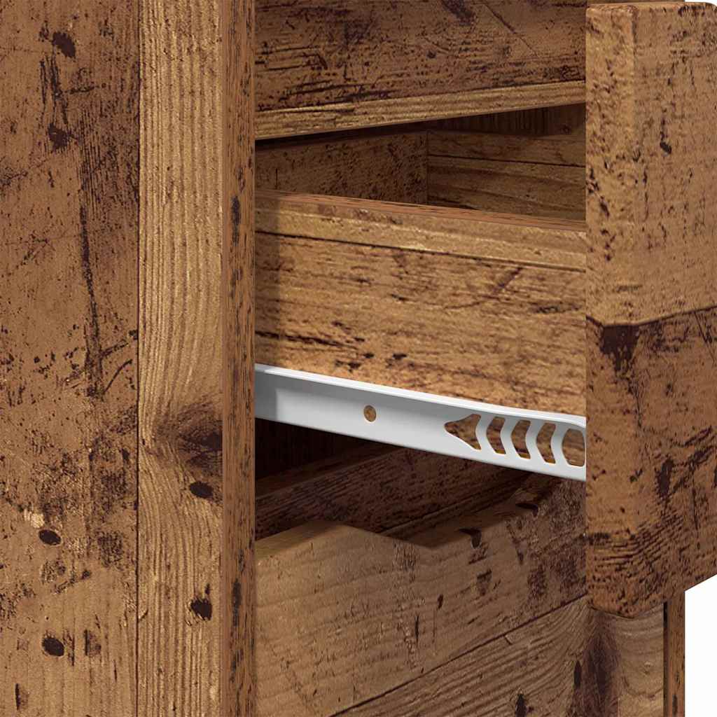 Comodino Legno vecchio 30,5 x 30 x 43 cm Legno multistrato