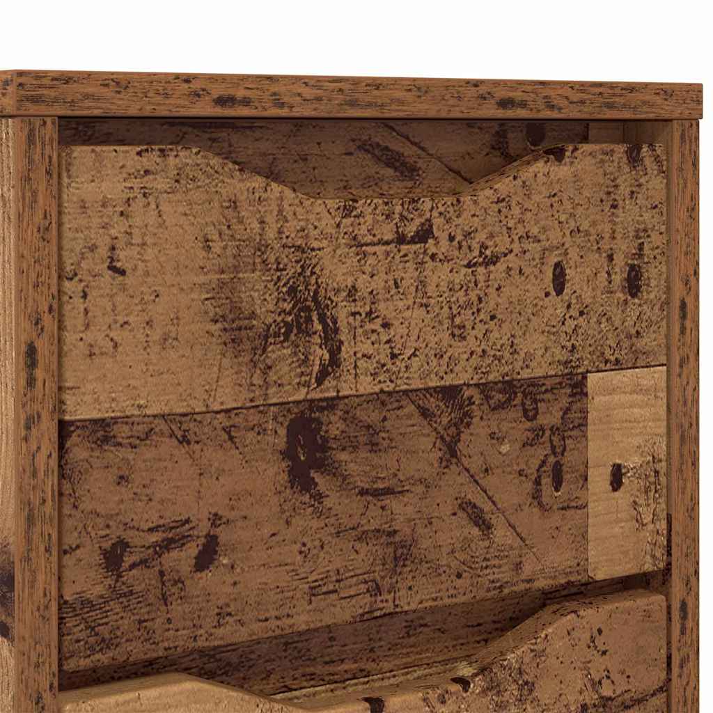 Comodini con cassetto 2 pcs Legno vecchio 30,5 x 30 x 43 cm | homemem39