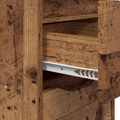 Comodini 2 pz Legno vecchio 30,5 x 30 x 43 cm