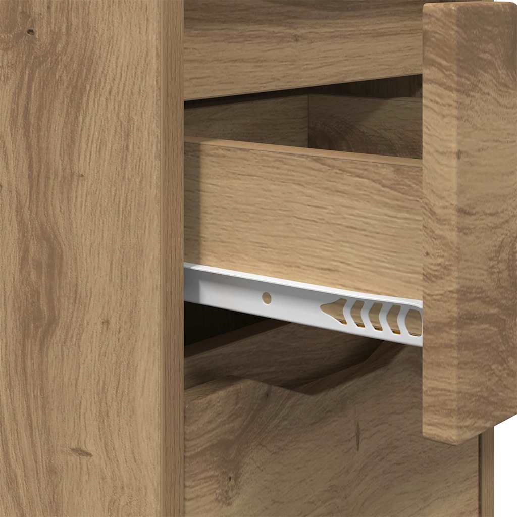 Comodini 2 pcs Rovere artigianale 30,5 x 30 x 43 cm