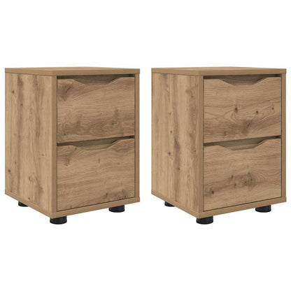 Comodini 2 pcs Rovere artigianale 30,5 x 30 x 43 cm
