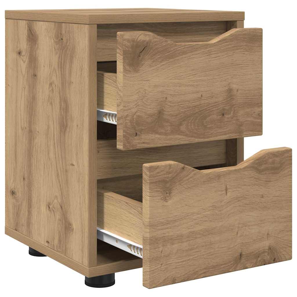 Comodini 2 pcs Rovere artigianale 30,5 x 30 x 43 cm