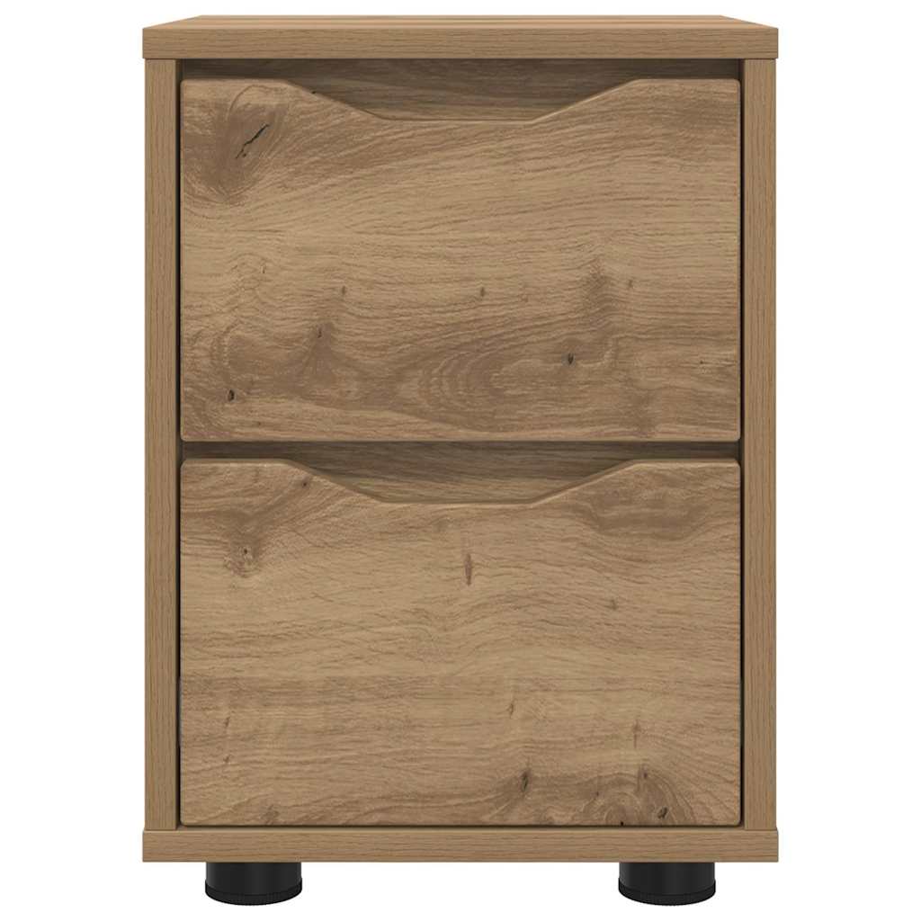 Comodini 2 pcs Rovere artigianale 30,5 x 30 x 43 cm