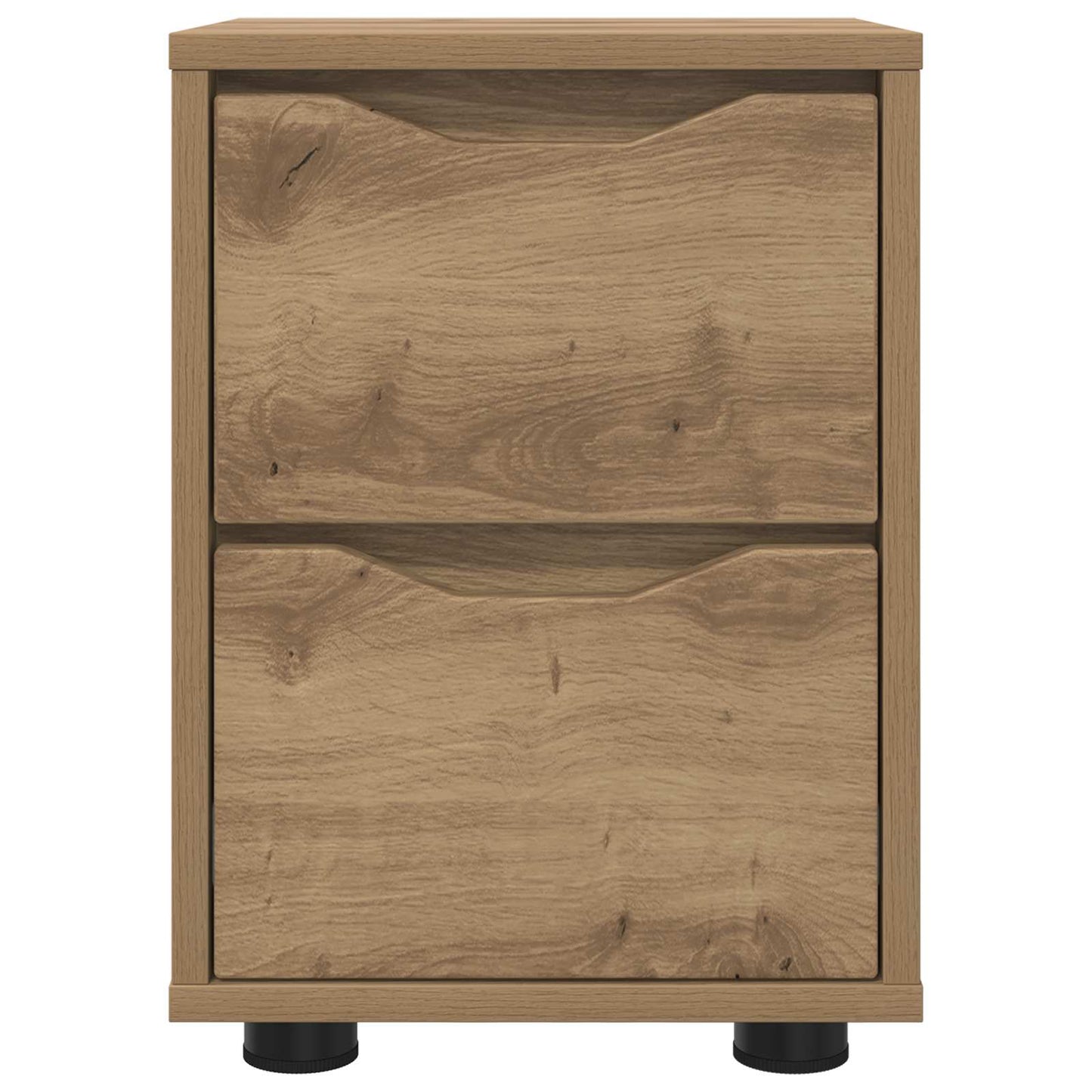 Comodini 2 pz Rovere artigianale 30,5 x 30 x 43 cm