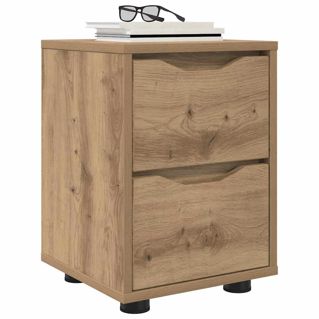 Comodini 2 pcs Rovere artigianale 30,5 x 30 x 43 cm