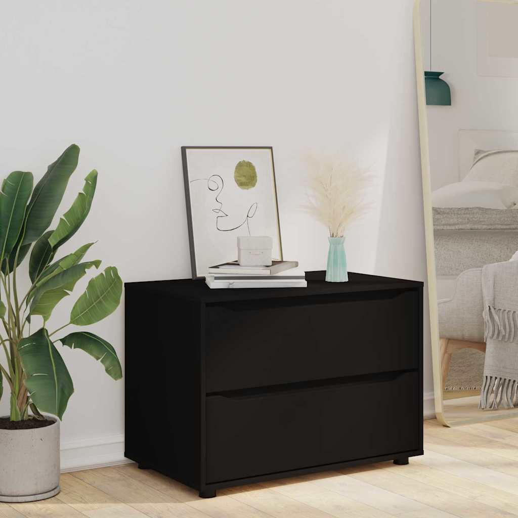 Armadio Nero 80 x 48 x 57 cm Legno multistrato