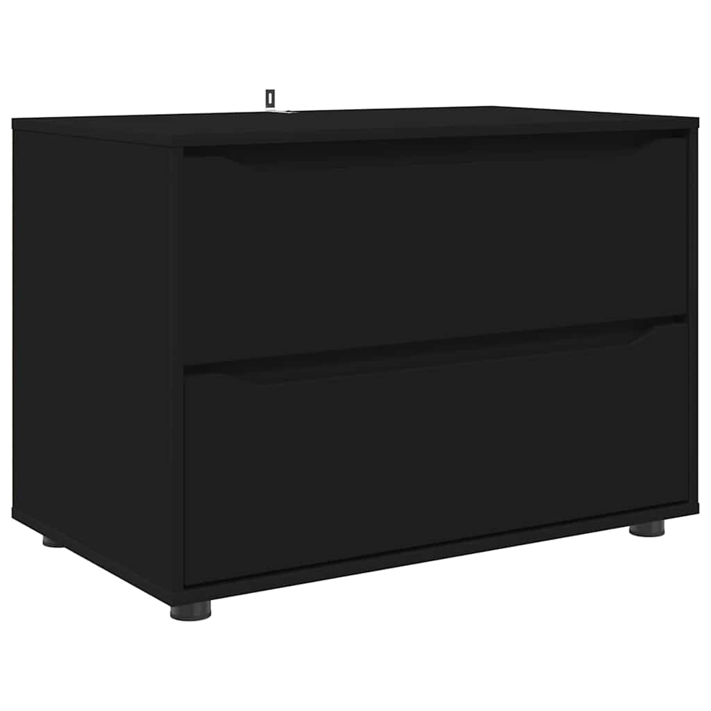 Armadio Nero 80 x 48 x 57 cm Legno multistrato