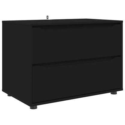 Armadio Nero 80 x 48 x 57 cm Legno multistrato