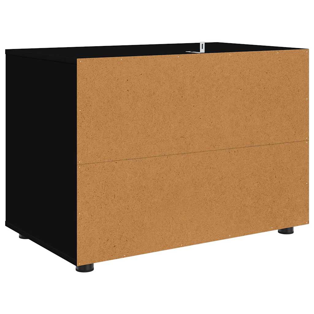 Armadio Nero 80 x 48 x 57 cm Legno multistrato | homemem39