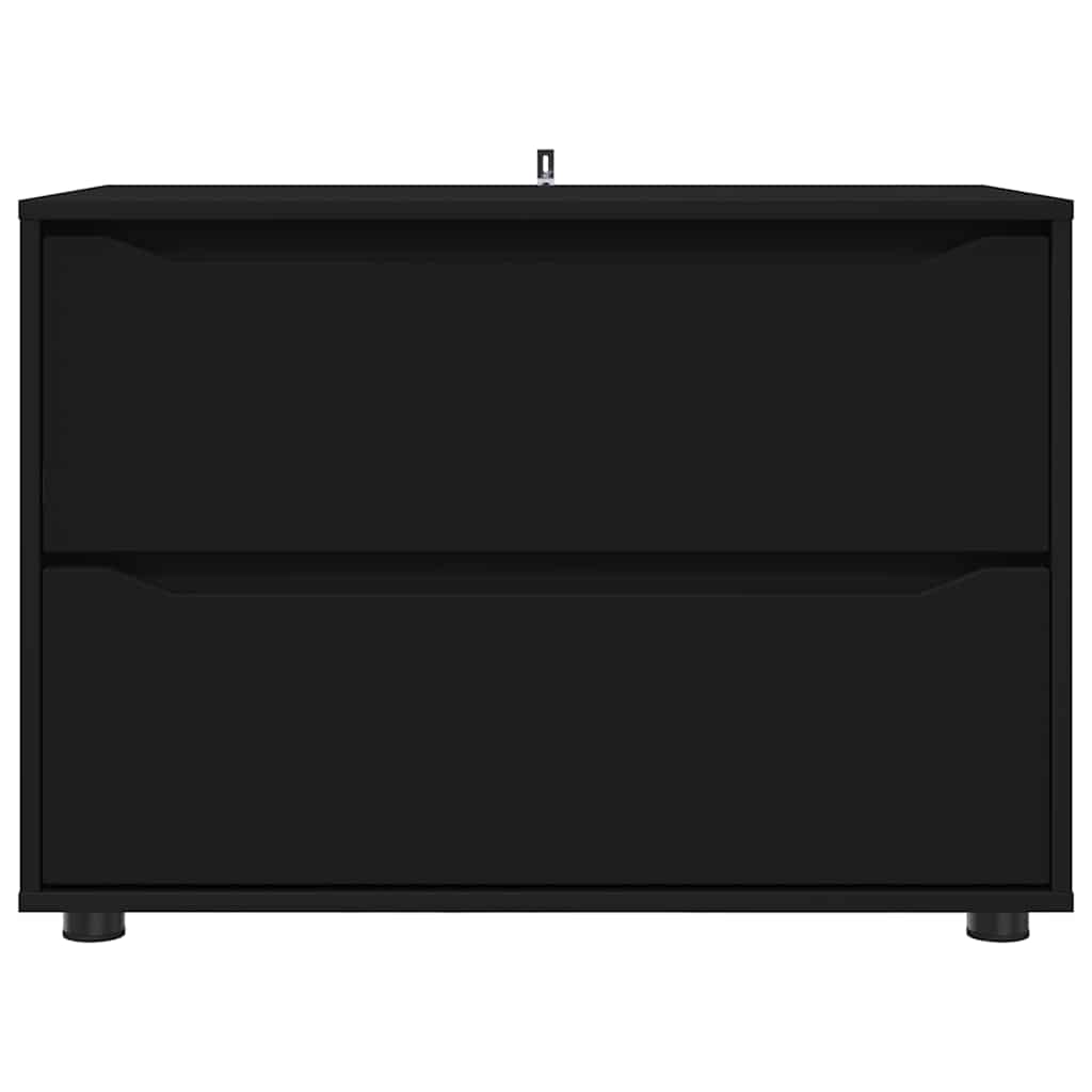 Armadio Nero 80 x 48 x 57 cm Legno multistrato