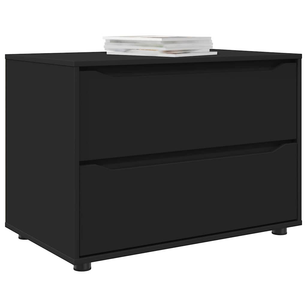 Armadio Nero 80 x 48 x 57 cm Legno multistrato