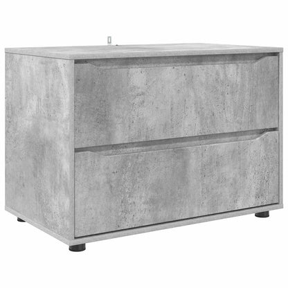 Armadio Grigio cemento 80 x 48 x 57 cm Legno multistrato | homemem39
