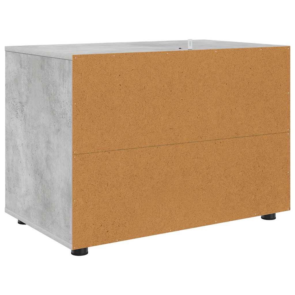 Armadio Grigio cemento 80 x 48 x 57 cm Legno multistrato | homemem39