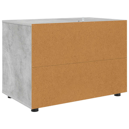 Armadio 80 x 48 x 57 cm Legno ingegnerizzato Grigio cemento