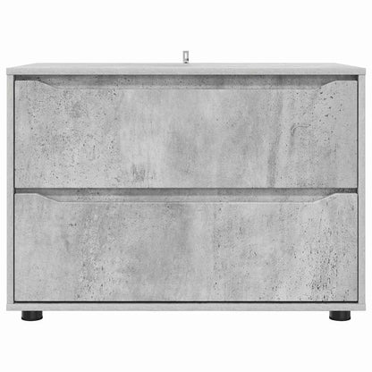 Armadio Grigio cemento 80 x 48 x 57 cm Legno multistrato | homemem39