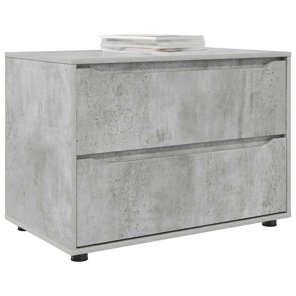 Armadio Grigio cemento 80 x 48 x 57 cm Legno multistrato | homemem39