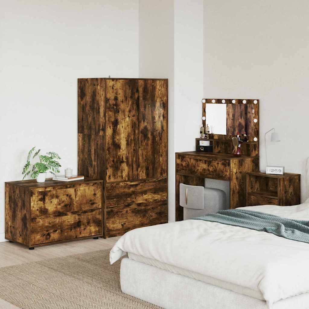 Armadio Rovere fumé 80 x 48 x 57 cm Legno multistrato | homemem39