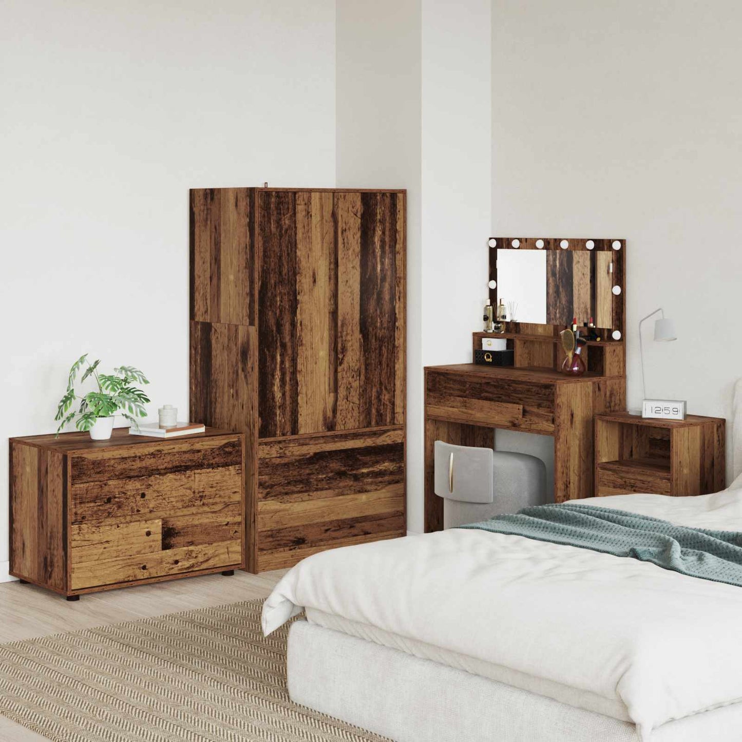 Armadio 80 x 48 x 57 cm Legno ingegnerizzato Legno vecchio