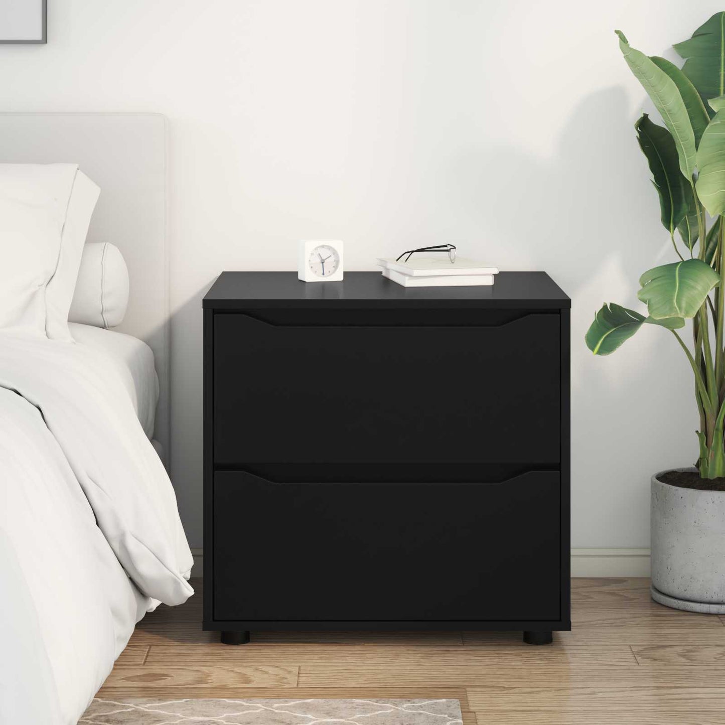 Armadio 60 x 48 x 57 cm Legno ingegnerizzato Nero