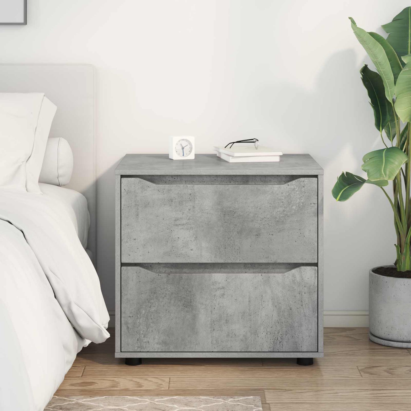 Armadio 60 x 48 x 57 cm Legno ingegnerizzato Grigio cemento