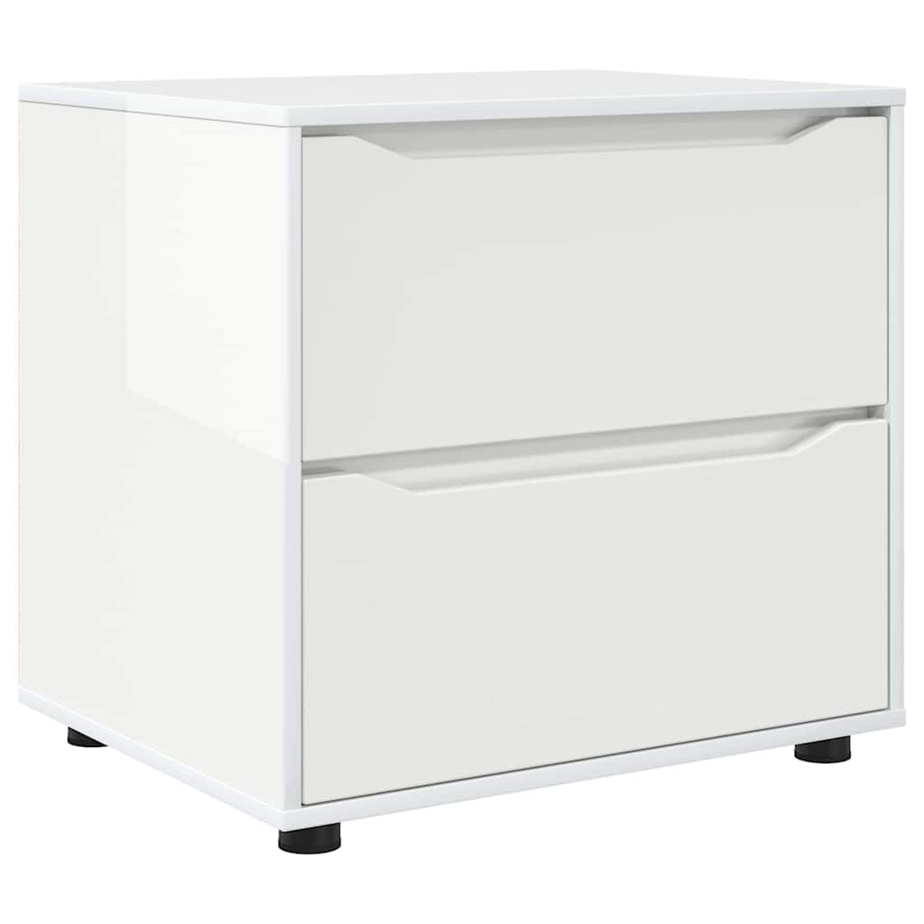 Armadio Bianco Lucido 60 x 48 x 57 cm Legno multistrato | homemem39