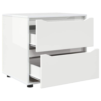 Armadio Bianco Lucido 60 x 48 x 57 cm Legno multistrato | homemem39
