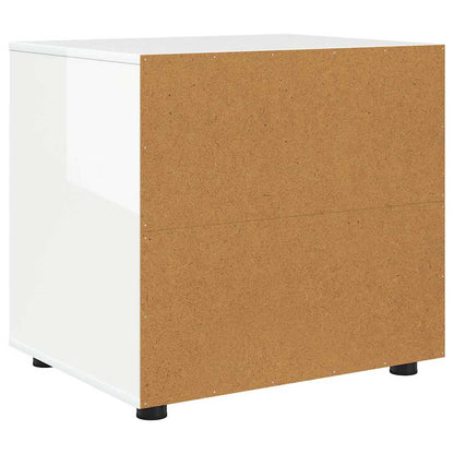 Armadio Bianco Lucido 60 x 48 x 57 cm Legno multistrato