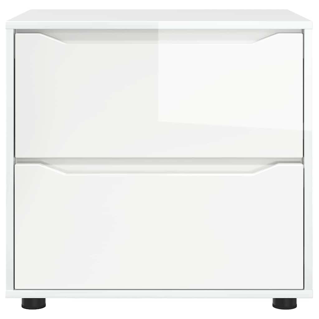 Armadio Bianco Lucido 60 x 48 x 57 cm Legno multistrato | homemem39