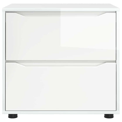 Armadio Bianco Lucido 60 x 48 x 57 cm Legno multistrato | homemem39