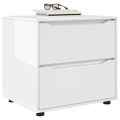 Armadio Bianco Lucido 60 x 48 x 57 cm Legno multistrato