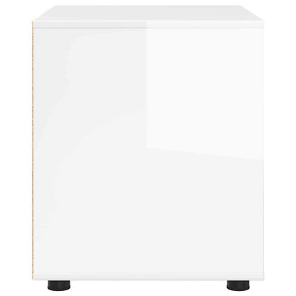 Armadio Bianco Lucido 60 x 48 x 57 cm Legno multistrato | homemem39