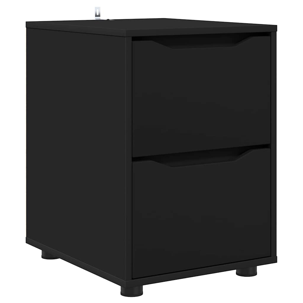 Armadio Nero 40 x 48 x 57 cm Legno multistrato | homemem39