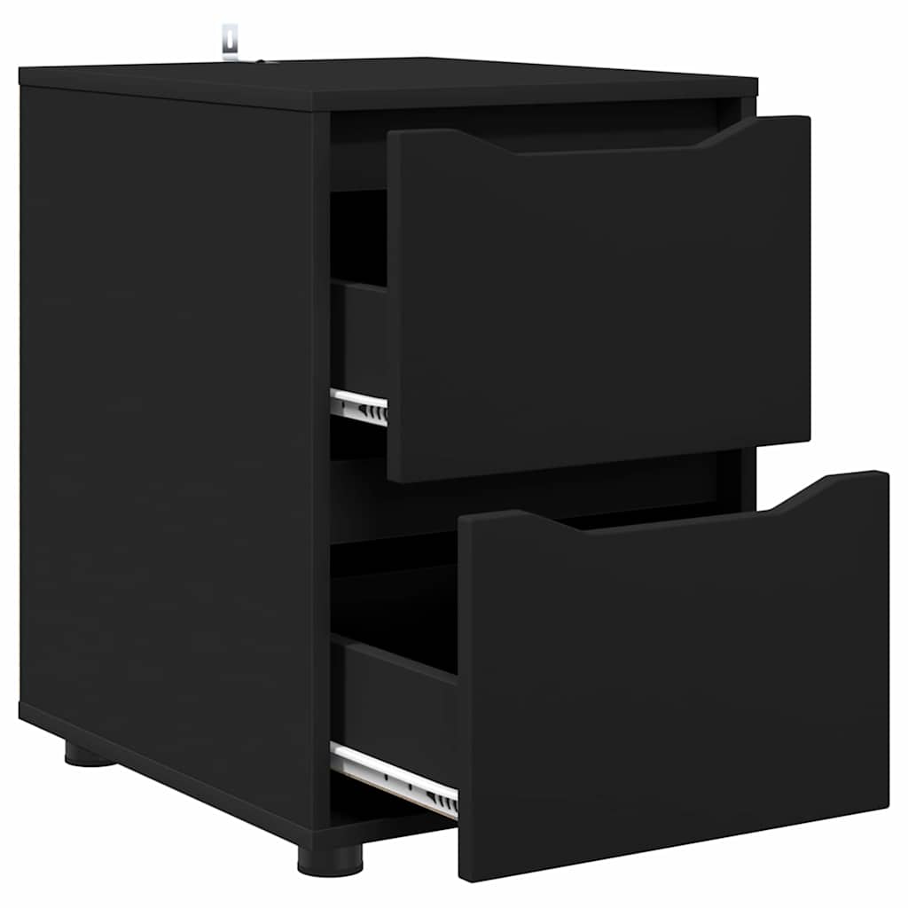 Armadio Nero 40 x 48 x 57 cm Legno multistrato | homemem39