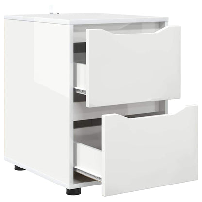 Armadio Bianco Lucido 40 x 48 x 57 cm Legno multistrato