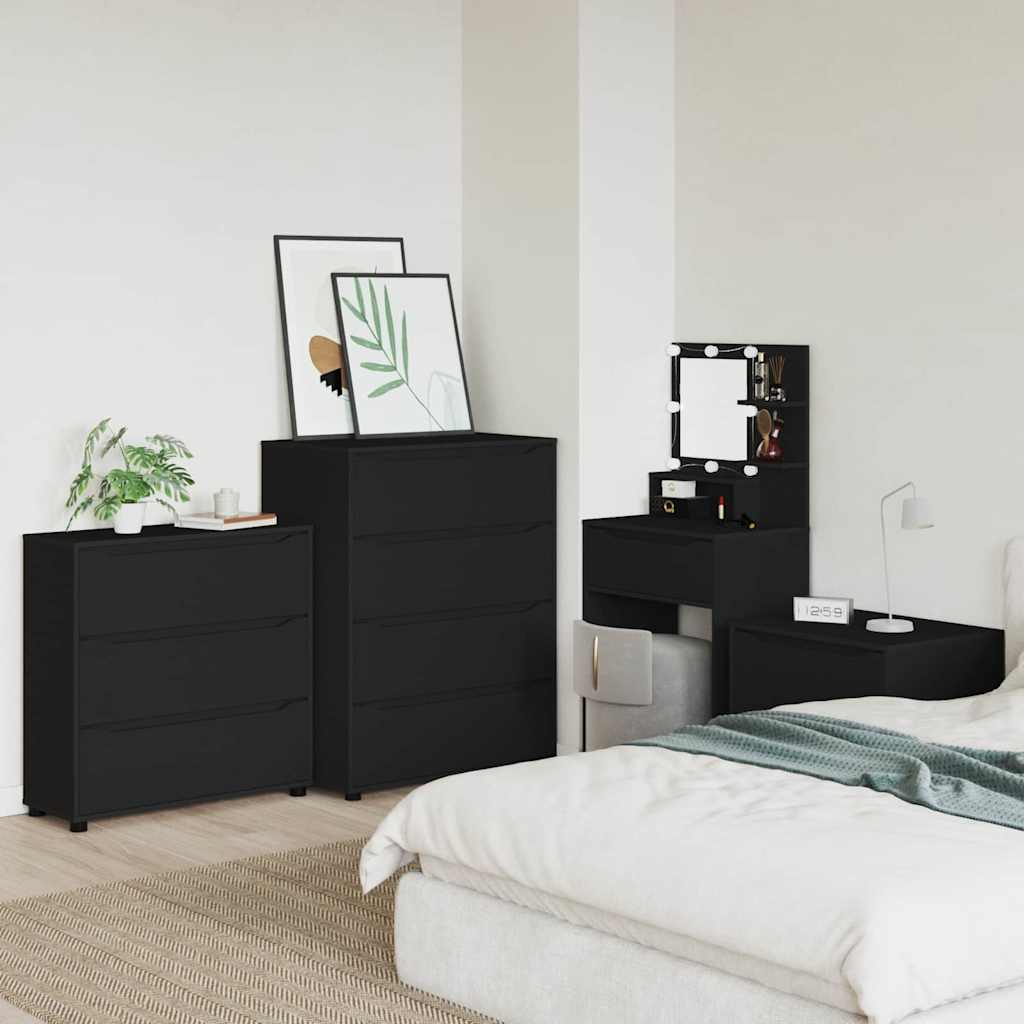 Armadio Nero 80 x 31 x 81 cm Legno multistrato | homemem39