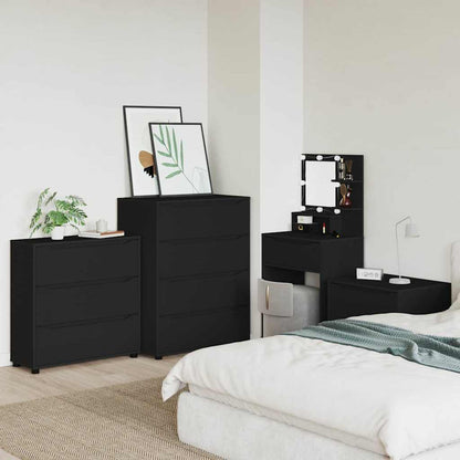 Armadio Nero 80 x 31 x 81 cm Legno multistrato | homemem39