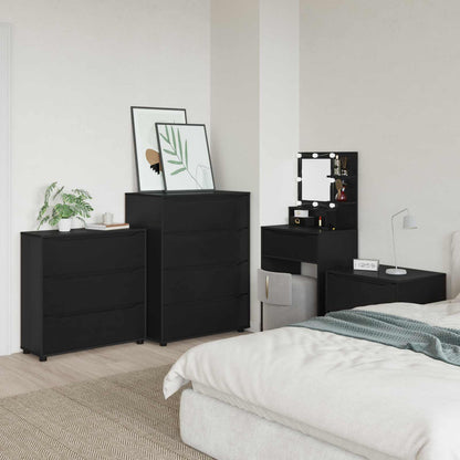 Armadio 80 x 31 x 81 cm Legno ingegnerizzato Nero