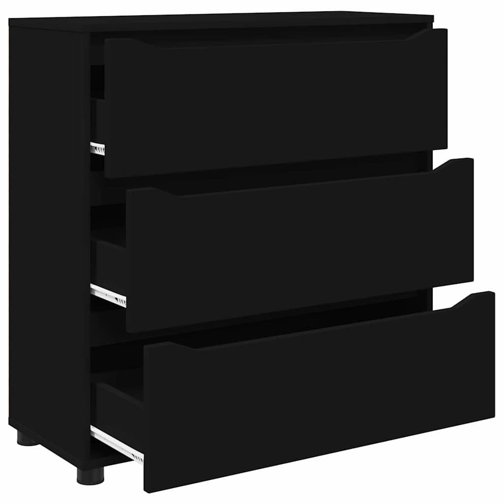 Armadio Nero 80 x 31 x 81 cm Legno multistrato | homemem39