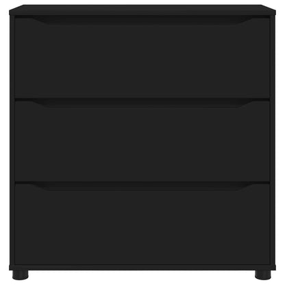 Armadio 80 x 31 x 81 cm Legno ingegnerizzato Nero