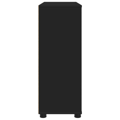 Armadio 80 x 31 x 81 cm Legno ingegnerizzato Nero