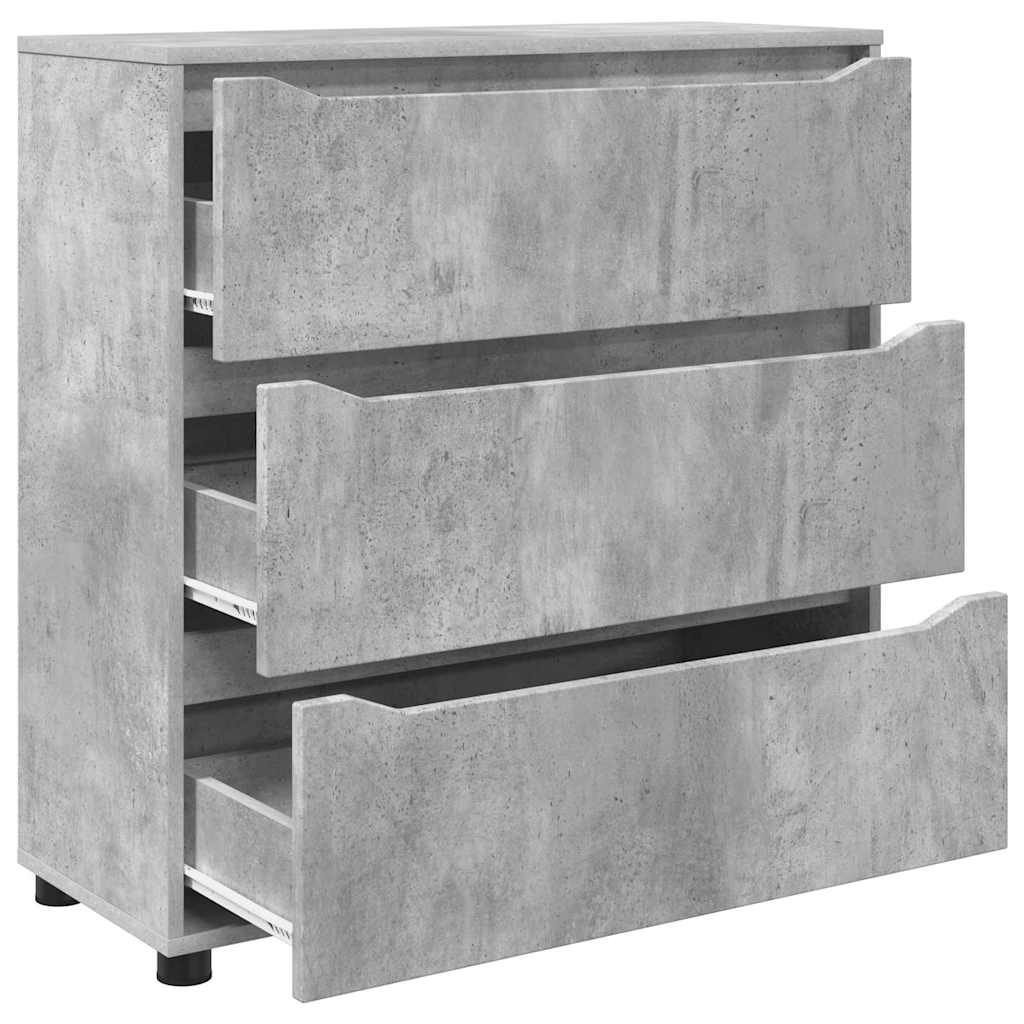 Armadio Grigio cemento 80 x 31 x 81 cm Legno multistrato | homemem39
