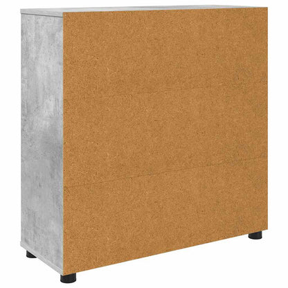 Armadio Grigio cemento 80 x 31 x 81 cm Legno multistrato | homemem39