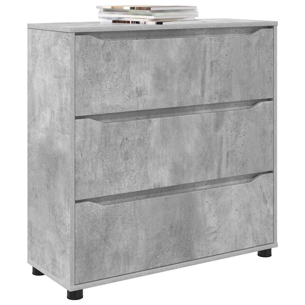 Armadio Grigio cemento 80 x 31 x 81 cm Legno multistrato | homemem39