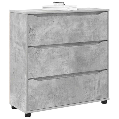 Armadio 80 x 31 x 81 cm Legno ingegnerizzato Grigio cemento