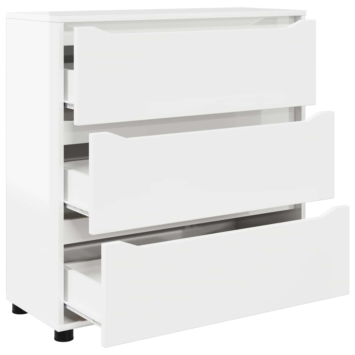 Armadio 80 x 31 x 81 cm Legno ingegnerizzato Bianco Lucido