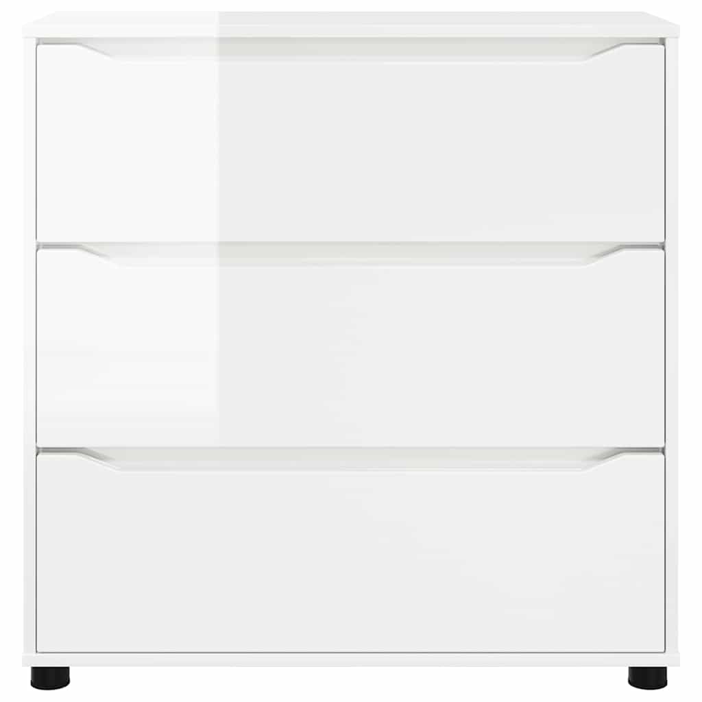 Armadio Bianco Lucido 80 x 31 x 81 cm Legno multistrato | homemem39