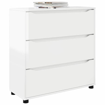 Armadio Bianco Lucido 80 x 31 x 81 cm Legno multistrato | homemem39