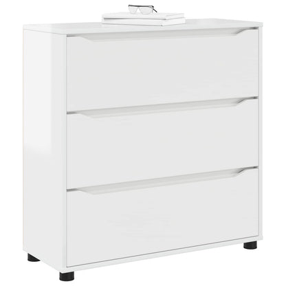 Armadio 80 x 31 x 81 cm Legno ingegnerizzato Bianco Lucido